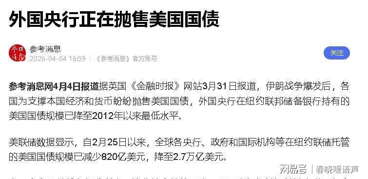 特朗普“服软”引爆美债抛售潮:全球储备格局重构的深层逻辑与量化信号 股票财经 特朗普“服软”引爆美债抛售潮:全球储备格局重构的深层逻辑与量化信号 股票财经 特朗普“服软”引爆美债抛售潮:全球储备格局重构的深层逻辑与量化信号 股票财经 特朗普“服软”引爆美债抛售潮:全球储备格局重构的深层逻辑与量化信号 股票财经